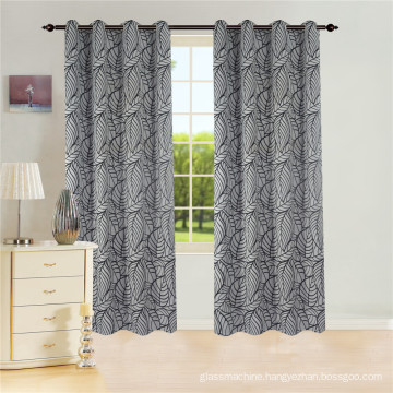 High Quality Jacquard Leaf Window Jacquard Curtains